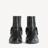 Botins Memphis para mulher com arnês em preto