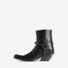 Botins Memphis para mulher com arnês em preto