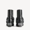 Botins Memphis para mulher com arnês em preto