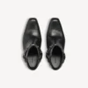 Botins Memphis para mulher com arnês em preto