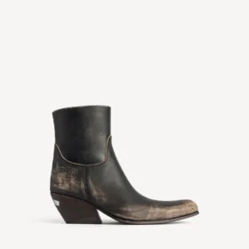 Botins Memphis para mulher em preto/bege