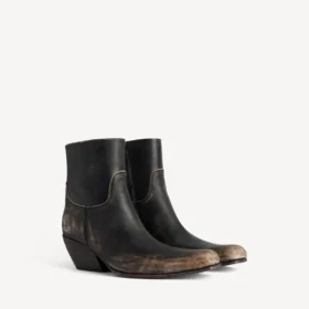 Botins Memphis para mulher em preto/bege