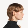 Brinco tipo «ear cuff» Eisa XS para mulher em ouro brilhante