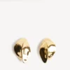 Brincos Bloom XS para mulher em ouro brilhante