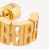 Brincos de argola nano para mulher em ouro brilhante
