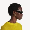 Brincos Eisa XS para mulher em ouro brilhante