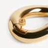 Brincos femininos Eisa Ellipse em ouro brilhante