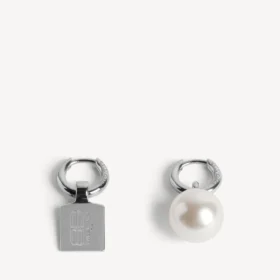 Brincos Malibu Pearl em prata brilhante