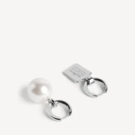 Brincos Malibu Pearl em prata brilhante
