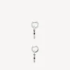 Brincos Melrose B XS para homem em prata antiga Brincos Melrose B XS para homem em prata antiga