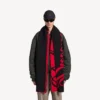 Cachecóis «Big B» para homem em vermelho/preto