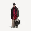 Cachecóis «Big B» para homem em vermelho/preto
