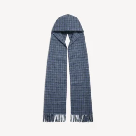 Cachecóis com capuz para homem em azul