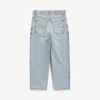 Calças capri «Jackie» para mulher em azul claro desbotado