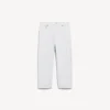 Calças capri Jackie para mulher em branco