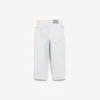 Calças capri Jackie para mulher em branco