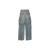 Calças cargo de Denim com fecho de correr de 2 vias 24SS «Blue» 773759TPW534868