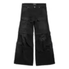 Calças cargo largas «Preto» 783694TNW111672