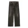 Calças de Denim com efeito trompe-l’œil «Black» 751503TOL991000