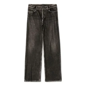 Calças de Denim com efeito trompe-l’œil «Black» 751503TOL991000