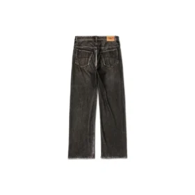 Calças de Denim com efeito trompe-l’œil «Black» 751503TOL991000
