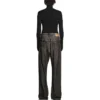 Calças de Denim com efeito trompe-l’œil «Black» 751503TOL991000