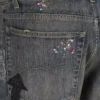 Calças de Denim retas com estampado Doodle «Azul» 746986TOW664036