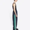Calças de fato de treino desportivas B «Azul-escuro, Verde, Branco» 675491TKO484063