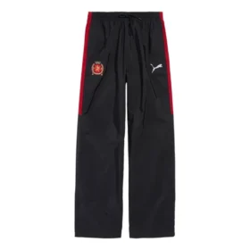 Calças de fato de treino largas Balenciaga x Puma «Preto Vermelho» 850702TPQ381000