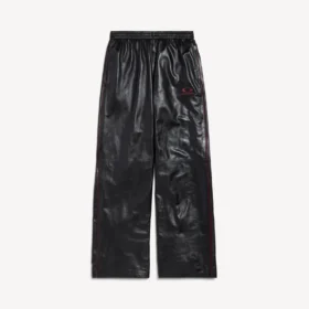 Calças de fato de treino para homem em preto/bordô