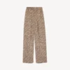 Calças de pijama Monogram para mulher em bege/preto