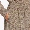 Calças de pijama Monogram para mulher em bege/preto