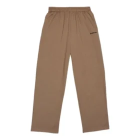 Calças de treino de algodão com logótipo bordado «Brown» 674594TMVF57761 Calças de treino de algodão com logótipo bordado «Brown» 674594TMVF57761