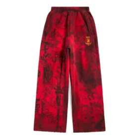Calças de treino largas com grafiti de skater «Vermelho» 740028TOVA86400