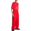 Calças de treino largas de futebol «Red White» 777708TPVW36643