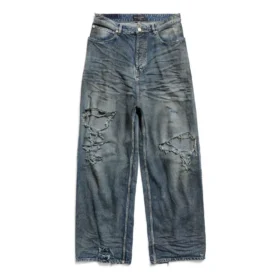 Calças largas «Azul-claro» 745213TNW014974