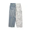 Calças largas híbridas com padrão camuflado em tons de cinzento «Azul claro» 786645TQW556379