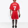 Calções de futebol Sporty B «Vermelho» 641609TJV056540