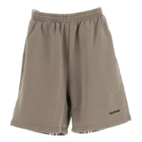 Calções de moletom de algodão «Cinza escuro» 674591TMVF57761