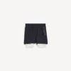 Calções techwear para homem em azul-marinho/branco