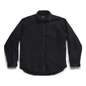 Camisa acolchoada de corte largo «Preto» 719305TNW111700