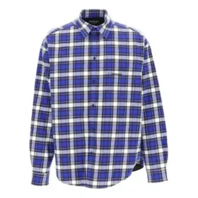 Camisa acolchoada de flanela xadrez «Azul» 642339TKM274202