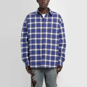 Camisa acolchoada de flanela xadrez «Azul» 642339TKM274202