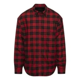 Camisa acolchoada de flanela xadrez «Vermelha» 642339TJO276167