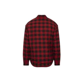 Camisa acolchoada de flanela xadrez «Vermelha» 642339TJO276167