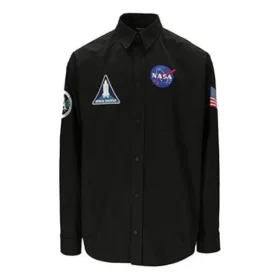 Camisa Balenciaga x NASA Space Multi-Patch «Black» 663076TYB181000