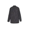 Camisa com botões e logótipo às riscas no peito «Black» 583989TGM041070