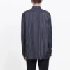 Camisa com botões e logótipo às riscas no peito «Black» 583989TGM041070