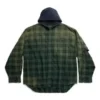 Camisa com capuz oversized «Green» 746369TOM213328
