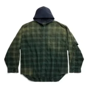 Camisa com capuz oversized «Green» 746369TOM213328